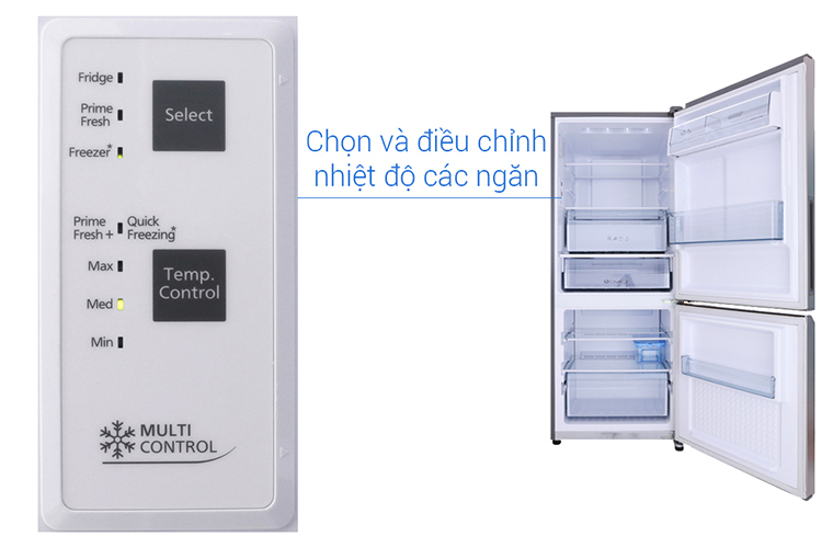 Tủ Lạnh Inverter Panasonic NR-BV289QSV2 (255L) - Hàng chính hãng