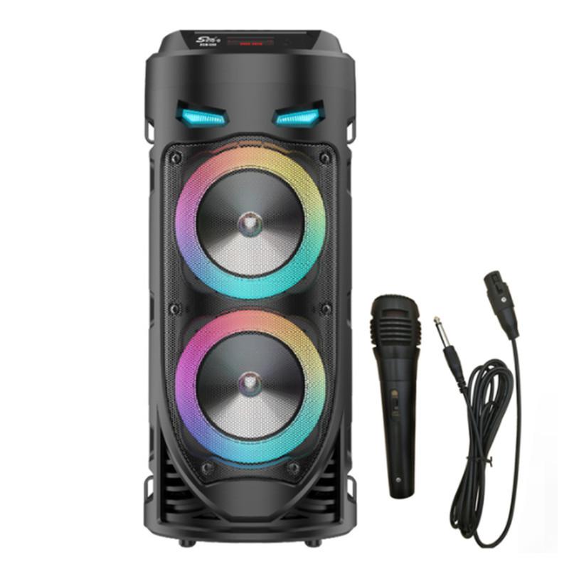 LỚN LỚN SQUARE DANCE PEXTABLE LED LED LED LIGHT SOUNDBAR Cột KTV Soundbox không dây Subwofer Hifi Boombox Màu sắc: ZQS4239
