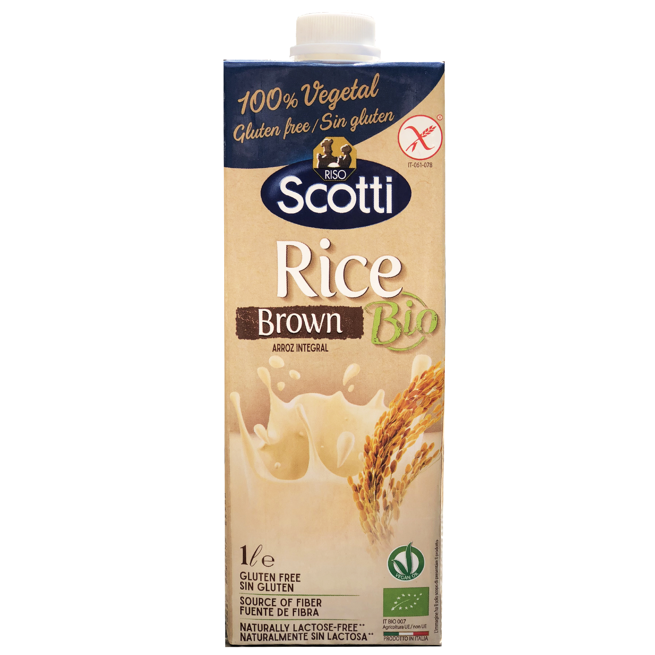 Sữa Gạo Lứt Hữu Cơ Tự Nhiên Riso Scotti - Bio Brown Rice Drink 1L