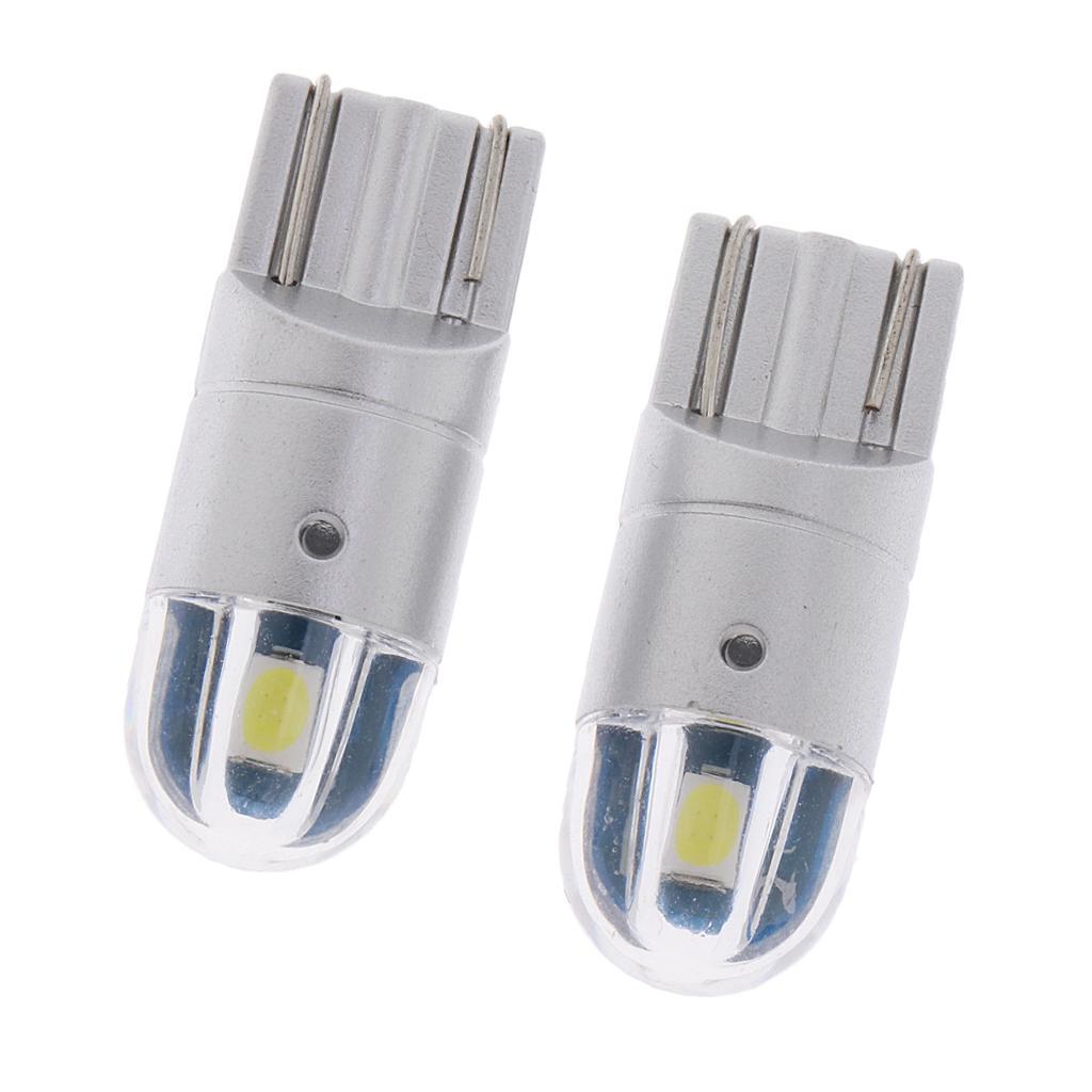 2 Pieces Universal Car 12V T10 3030 2SMD LED Light Lamp Bulb