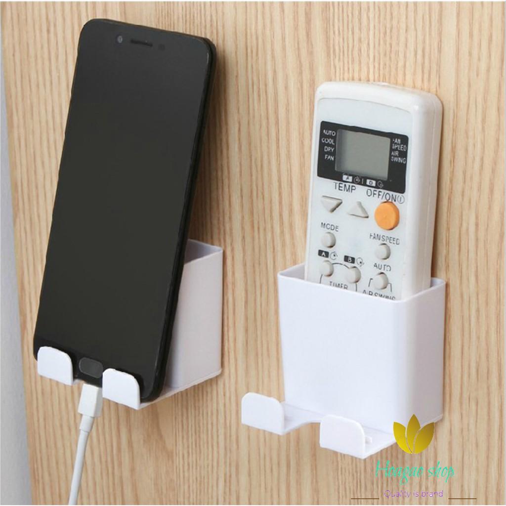 Kệ Sạc Điện Thoại, treo remote, đựng đồ cá nhân treo tường tiện dụng