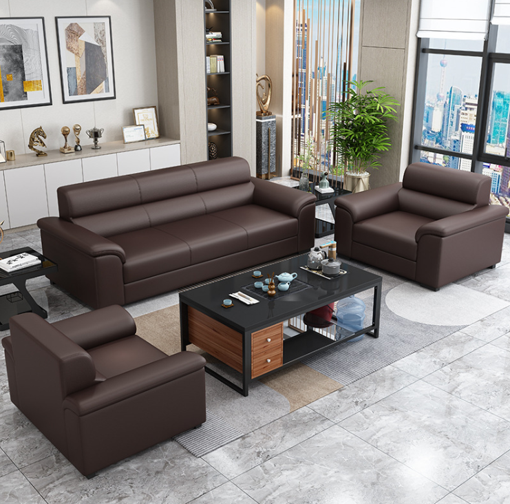 Bộ sofa văn phòng cao cấp Tundo kèm ghế đơn HVPCT-03