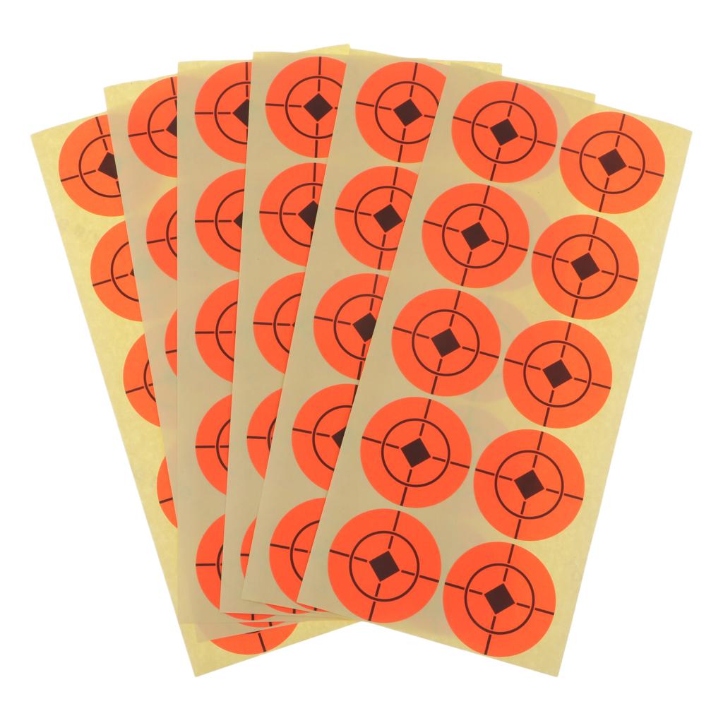 1000pcs 1.6" Multi Size Splatter Shooting Targets Stickers,Adhesive Reactive Paper Targets for Shooting Practice Training