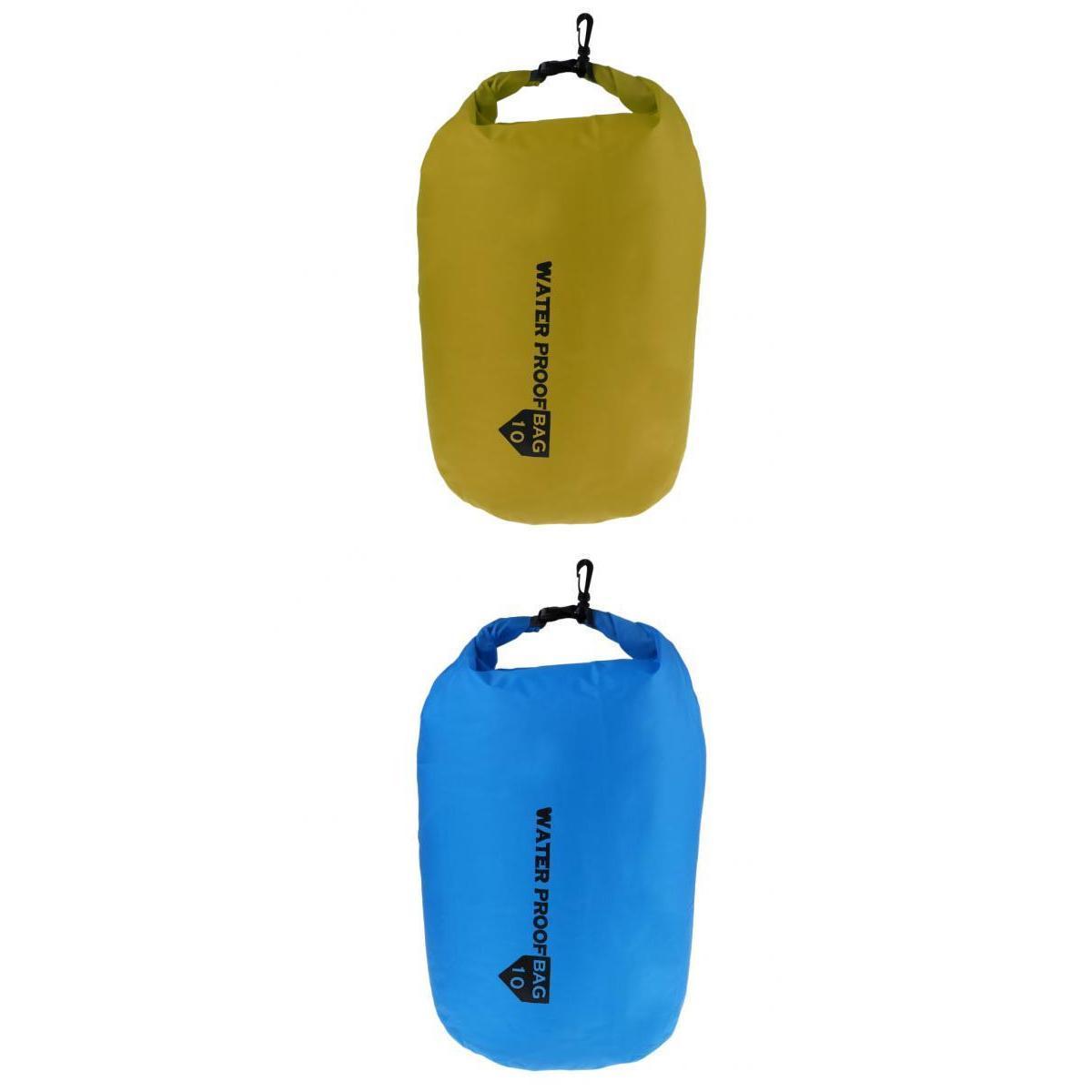 2 Pieces Waterproof Dry Bag Dry Sack For Camping Outdoor Activities 10L