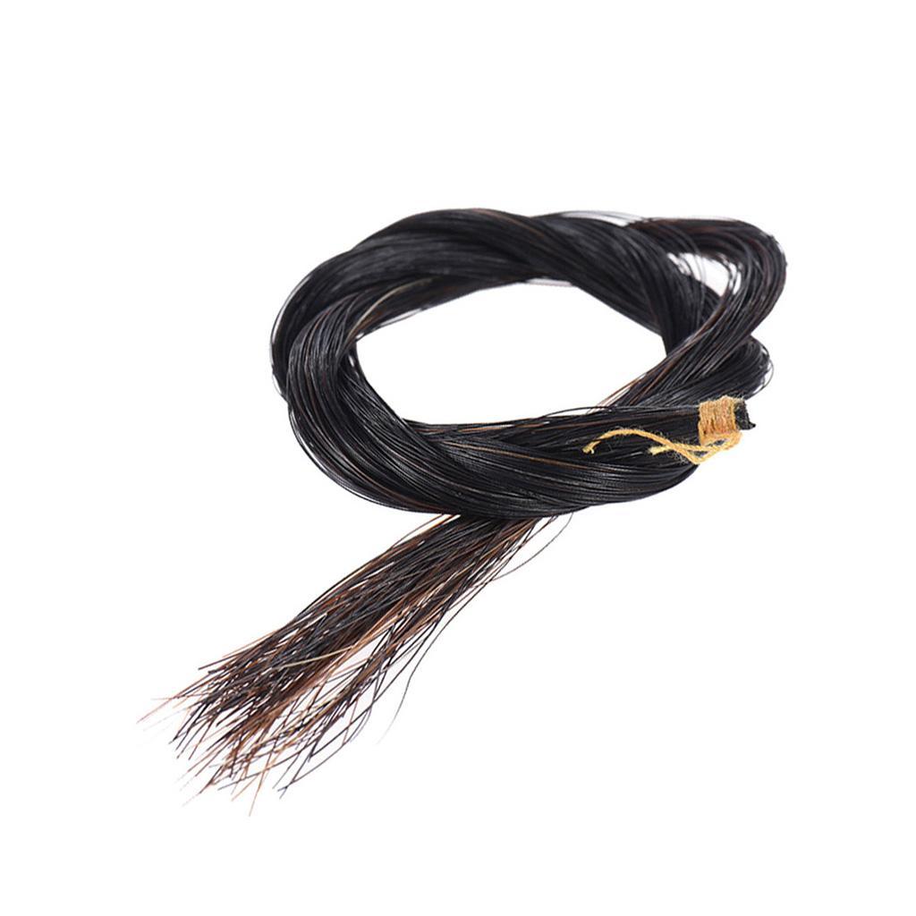 Fine Ductile 4/4 Violin/ Fiddle Horsehair Musical Instrument Accessory Black