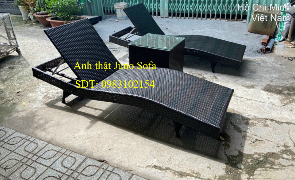 Giường ngủ thư giãn gấp gọn có nệm đa năng Ngang 70 dài 1m9 kèm theo bàn juno sofa