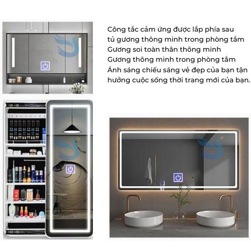 Công tắc cảm ứng gương dùng cho đèn led 1 màu, 3 màu.