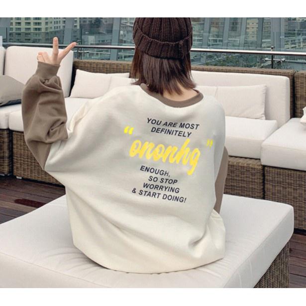 Áo dài tay MEANSTORE phông Unisex nam nữ tee oversize form rộng pull Ulzzang Hàn Quốc vải mềm - Ononhg