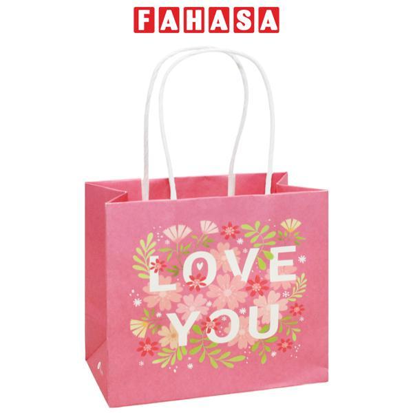 Túi Giấy Hoa - Love You - 13 x 5 x 13.5 cm - Sdstationery