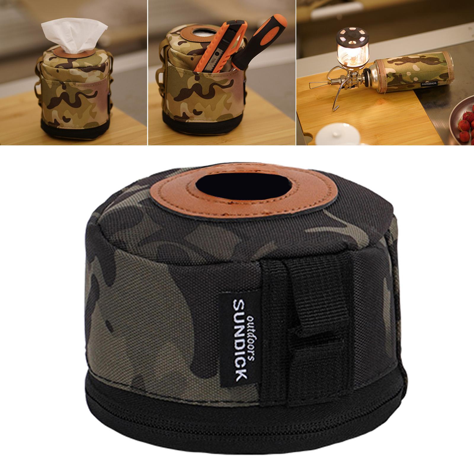 Gas Tank Protective Case Fuel Cylinder Canister Storage Cover for Picnic Travel Hiking Outdoor Camping