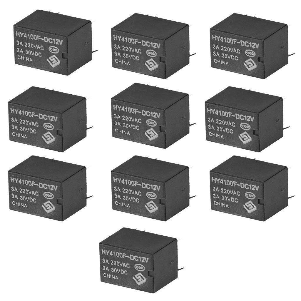 10pcs Mini Electronic Power Relay DC12V