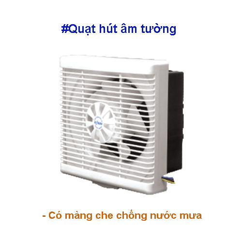 Quạt thông gió âm tường Roman RBV15 - Hàng chính hãng