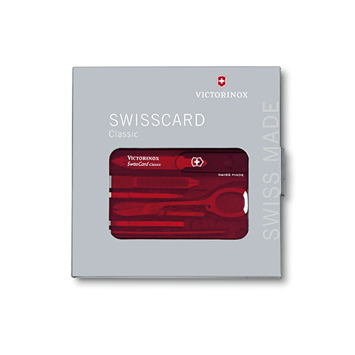 Dao xếp đa năng Swisscard Classic màu đỏ, trong hộp 0.7100.T Victorinox