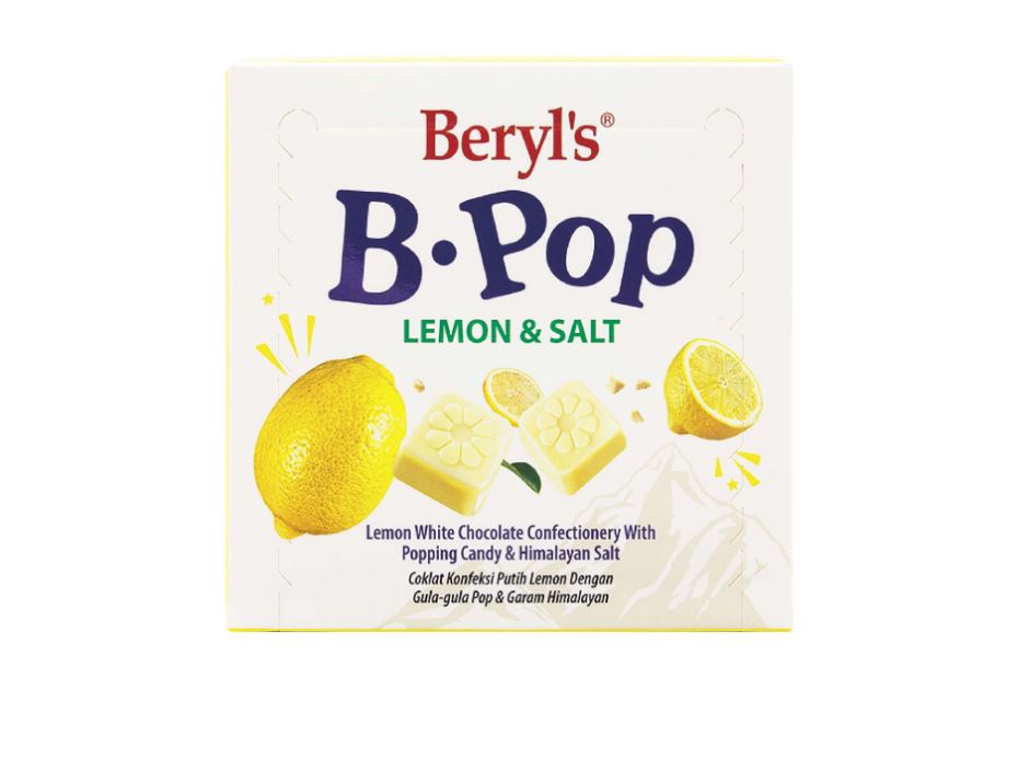 Socola Beryl's B-Pop Lemon &amp; Salt 50g - Beryl's B.POP Lemo With Popping &amp; Himalaya
