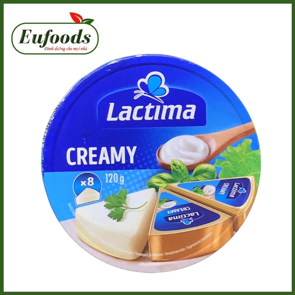 Phô Mai Hộp Tròn Lactima Creamy Ba Lan 120g