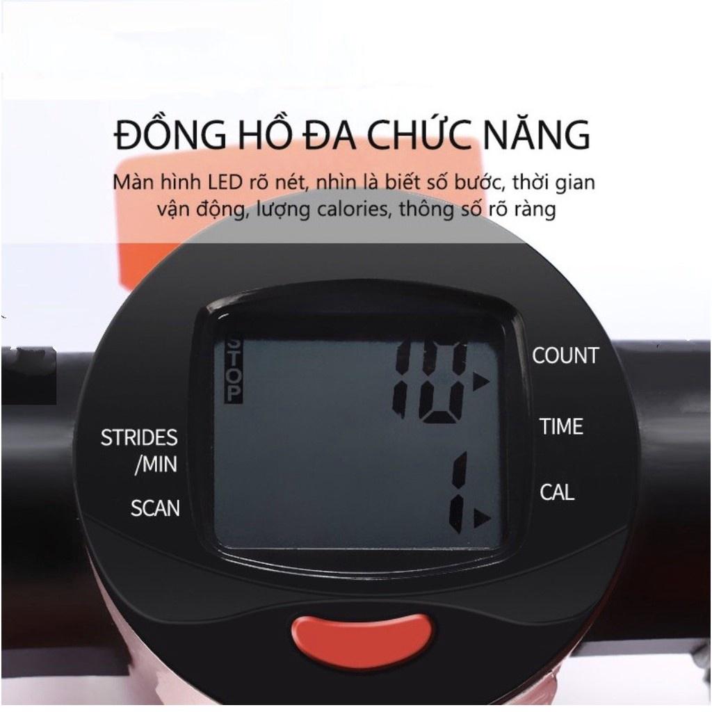 Máy chạy bộ tại chỗ tạo cơ thể săn chắc FitnessHome có tay vịn và dây - Euro Outlet