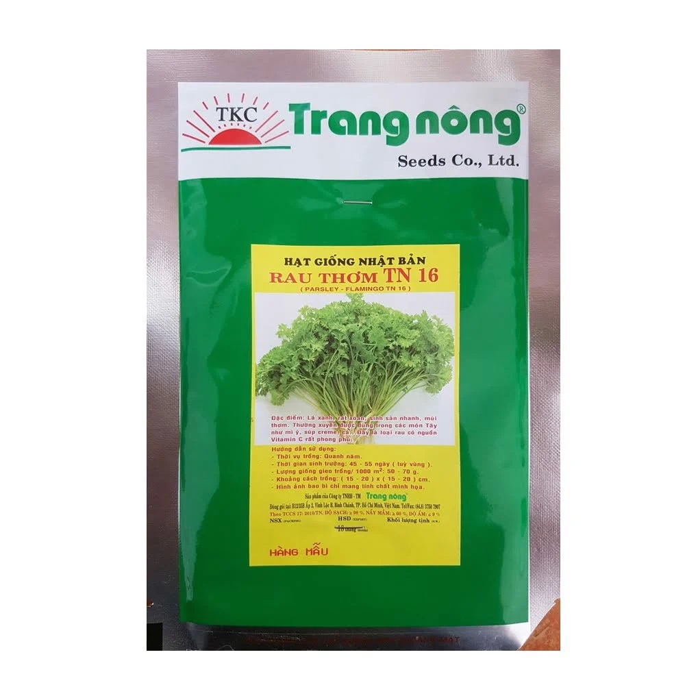 Hạt Giống Rau thơm Parsley Gói 1gram