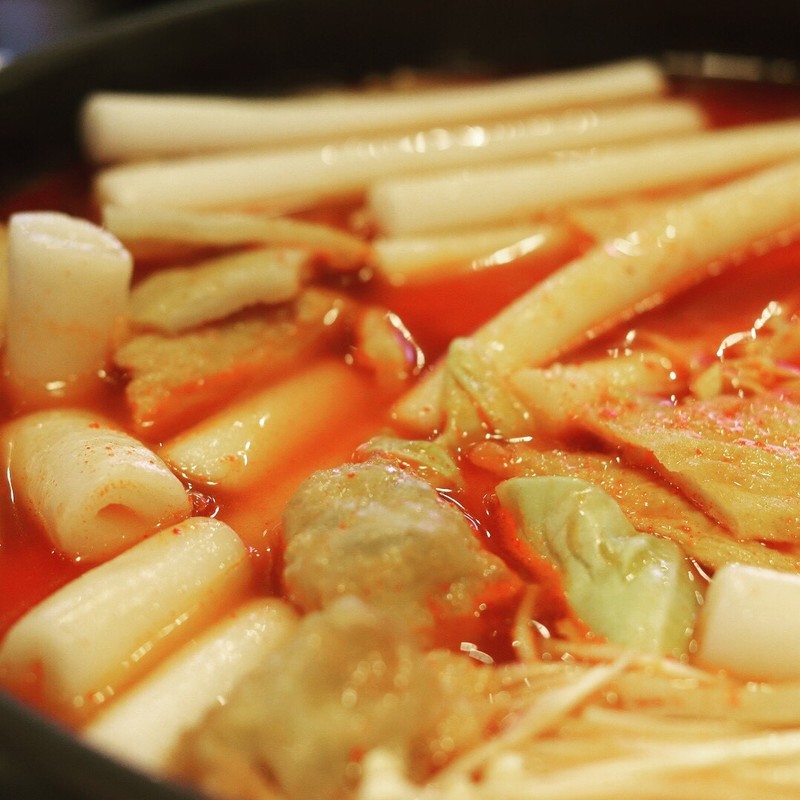 Combo 1kg bánh gạo ống Hàn Quốc kèm 200g sốt tương ớt Osajang
