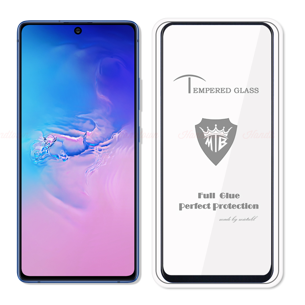 Kính cường lực Meitu  9H Dành Cho Samsung Galaxy S10 Lite  Full màn hình Full keo- Handtown- Hàng Chính Hãng