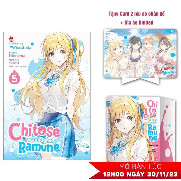 Chitose Trong Chai Ramune - Tập 5 - Bản Giới Hạn - Tặng Kèm Bìa Áo Limited + Card 2 Lớp Có Chân Đế