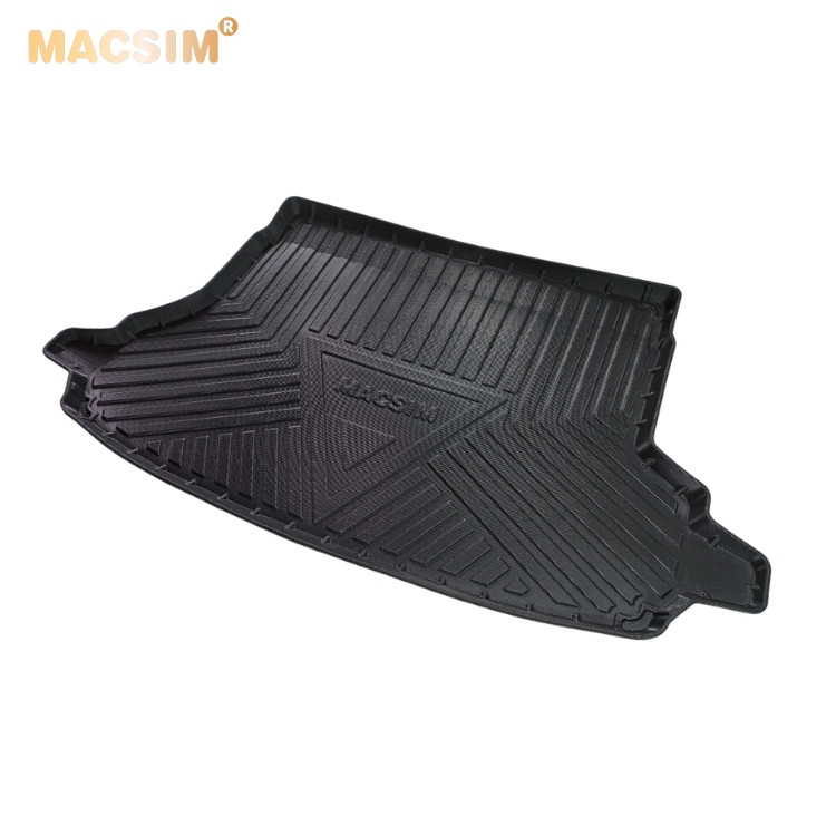 Thảm lót cốp xe ô tô Subaru Forester 2019+ nhãn hiệu Macsim chất liệu TPV cao cấp màu đen