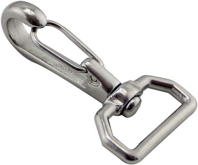 Móc lò xo bằng thép không gỉ 316 Marine Khóa vuông Kẹp an toàn khi lặn biển