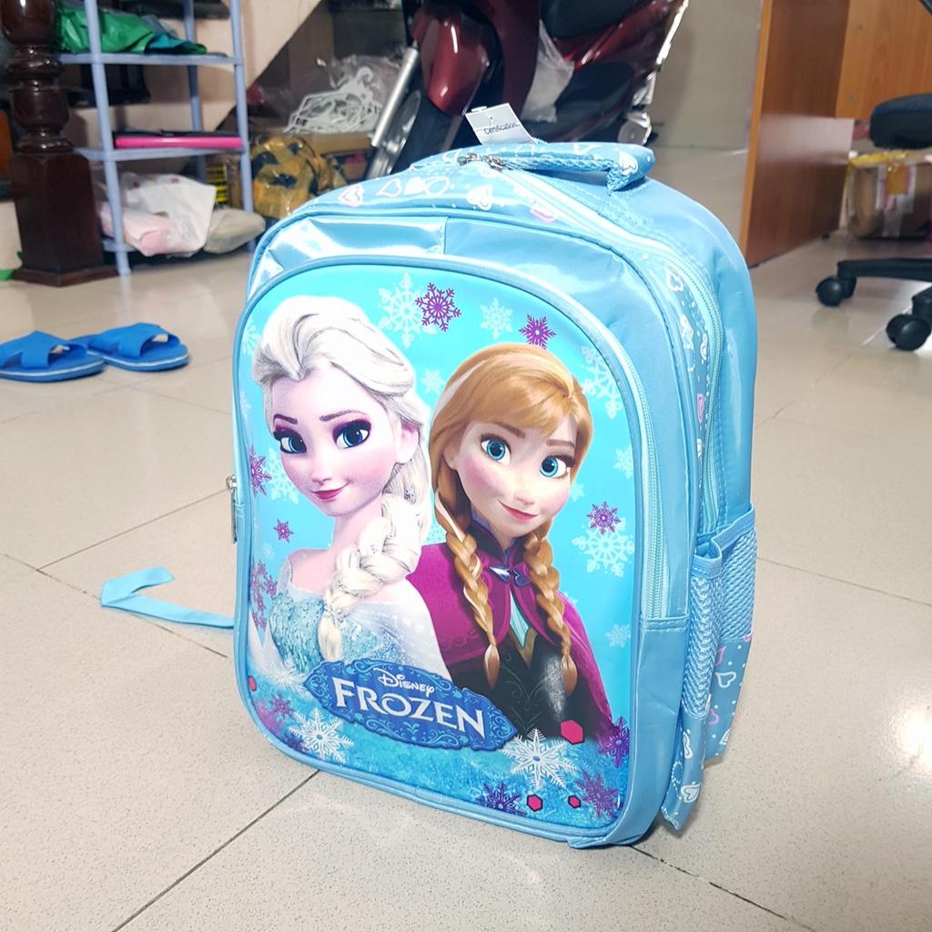 Balo đi học cỡ trung lớn hoạt hình elsa pony spiderman xe hơi siêu nhân cho bé từ 5-10 tuổi