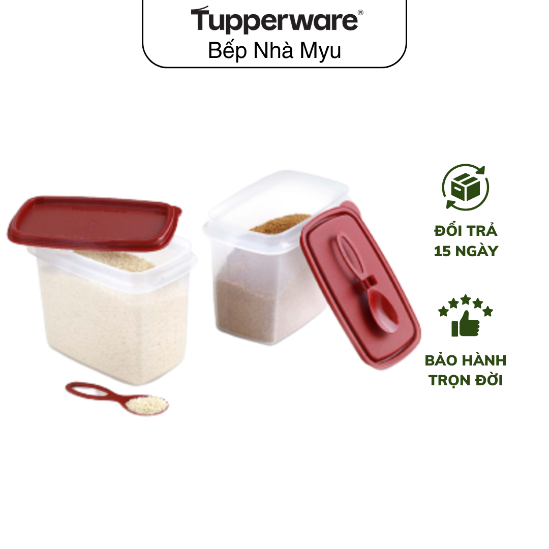 Bộ Hộp Gia Vị Có Muỗng Shelf Saver With Spoon 2 hộp - Kín Khí