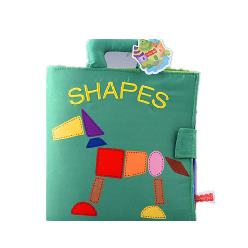 Đồ chơi - Sách vải kỹ năng học hình khối SHAPES (nhận biết các hình khối cơ bản)