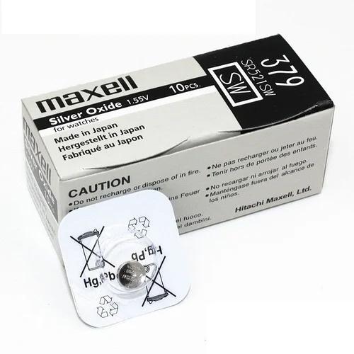 Pin đồng hồ chính hãng Maxell 379 SR521SW AG0 dành cho đồng hồ, thiết bị điện tử - 10 Viên