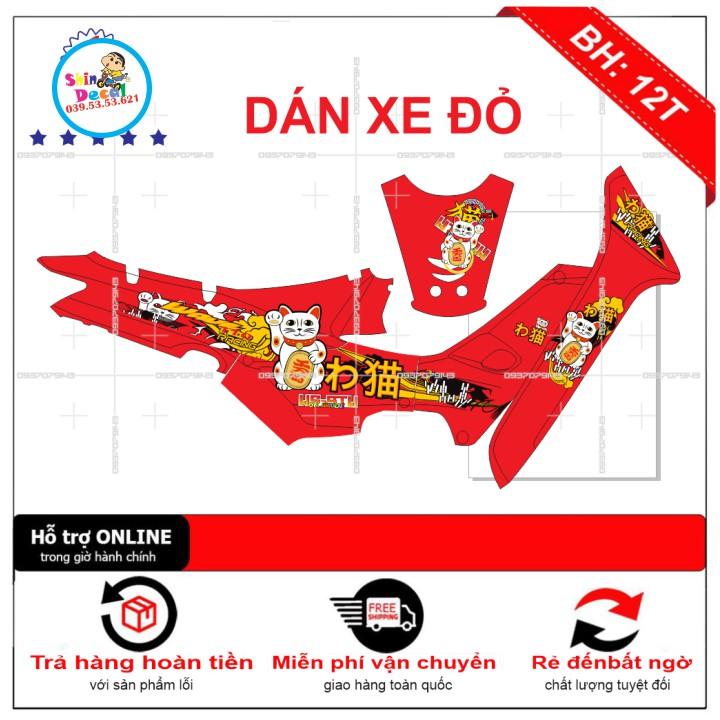 Tem xe wave nhỏ đời đầu mèo thần tài