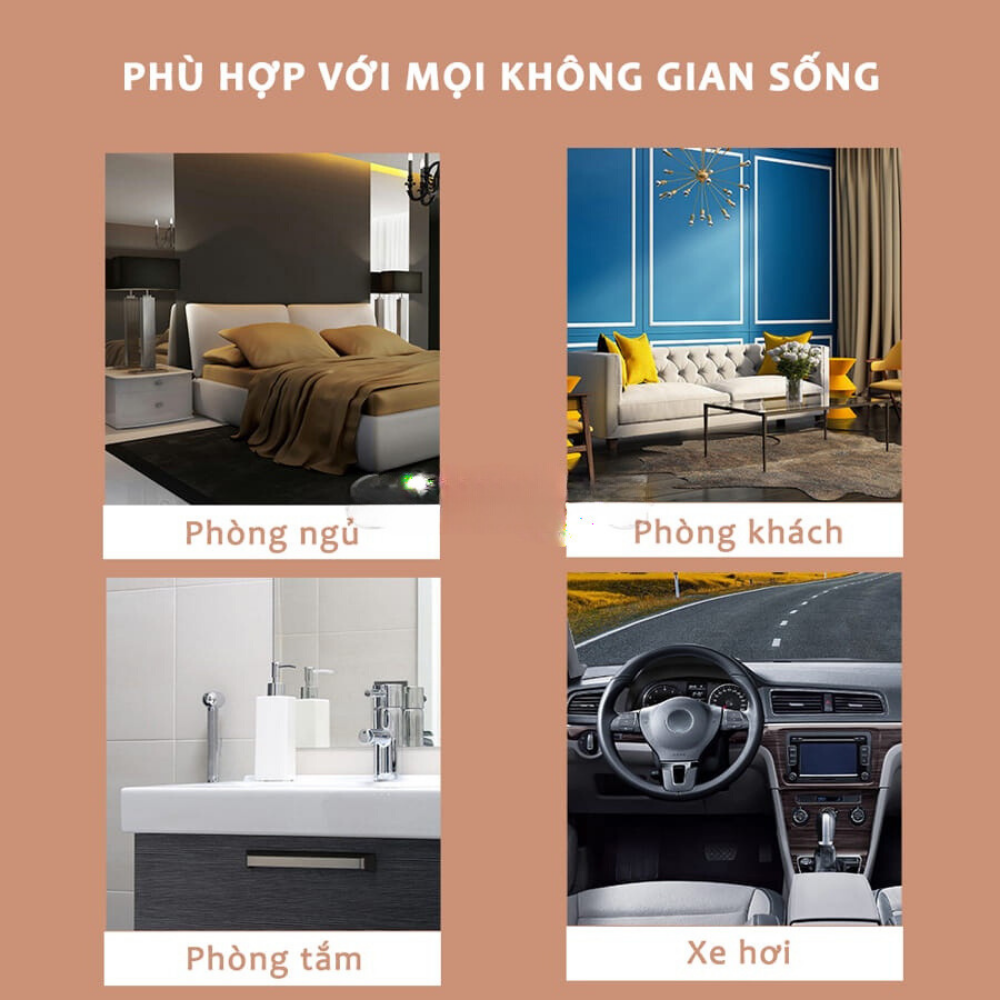 Sáp Thơm Phòng Tinh Dầu Thiên Nhiên, Lưu Hương Dễ Chịu, Sáp Thơm Khử Mùi Làm Mát Không Khí - HÀNG CHÍNH HÃNG MINIIN