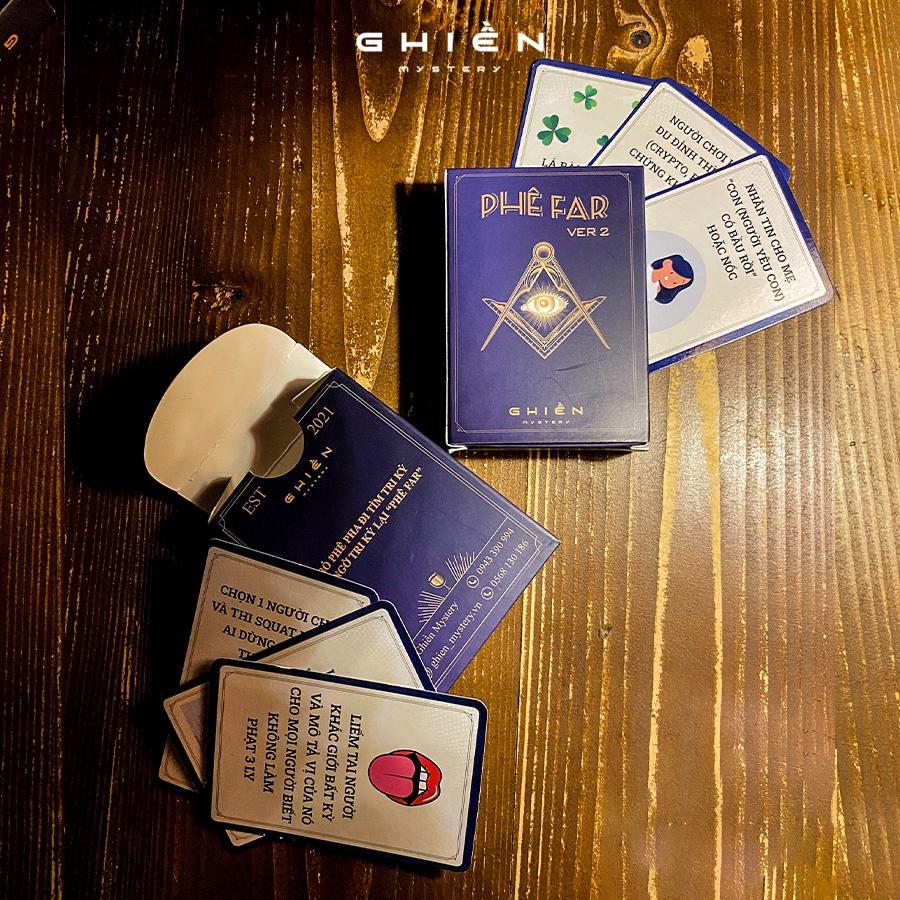 Bộ bài &quot;PHÊ FAR&quot; ver 2 - Drinking Game nâng cấp chơi vui vẻ với bạn bè hội nhóm, cuộc nhậu thêm say | Ghiền Mystery