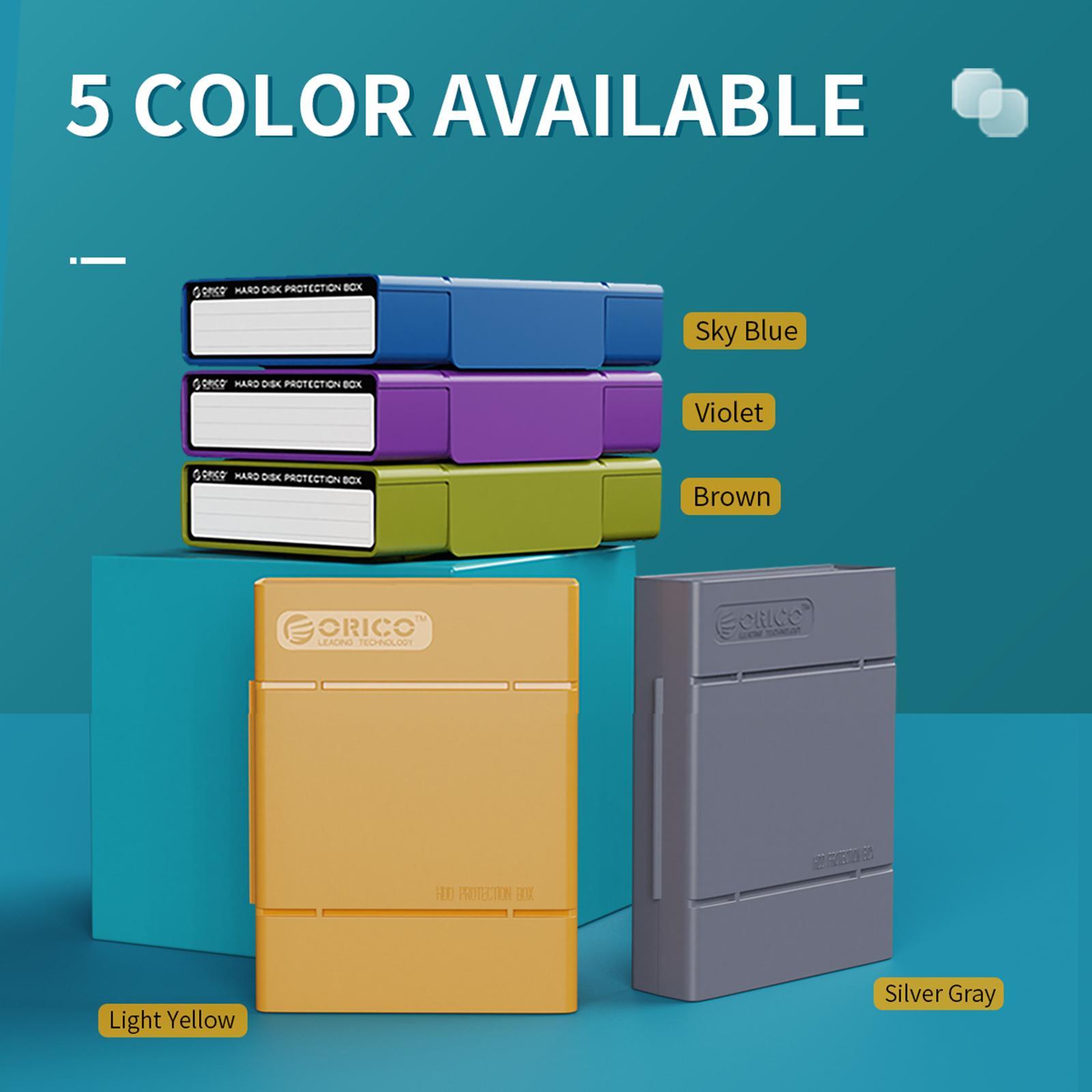 Hard Drive Case with Label Universal Portable for 3.5"/3.5" Hard Drive Disk