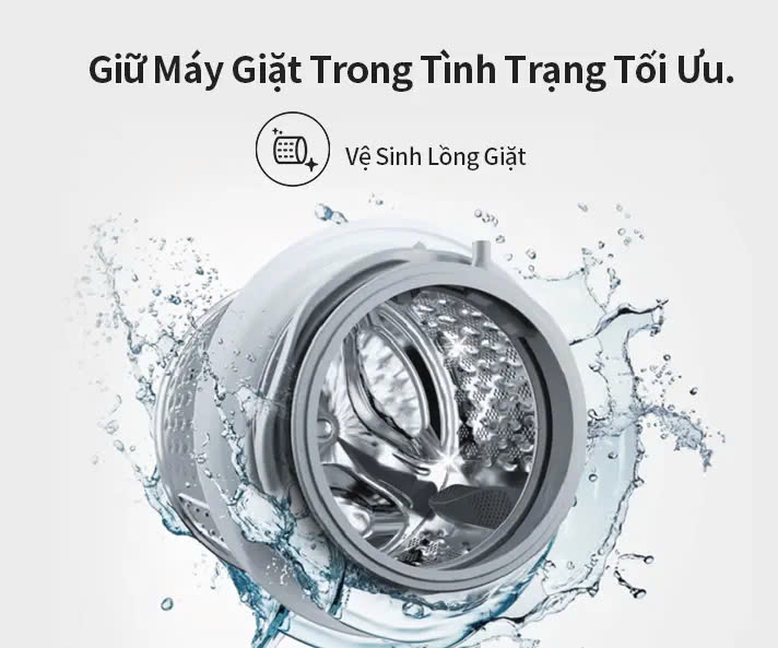 Máy giặt Hisense Inverter Pro 10.5kg WF105M3 giặt thông minh AI, điều khiển từ xa, bảo hành 3 năm - HÀNG CHÍNH HÃNG