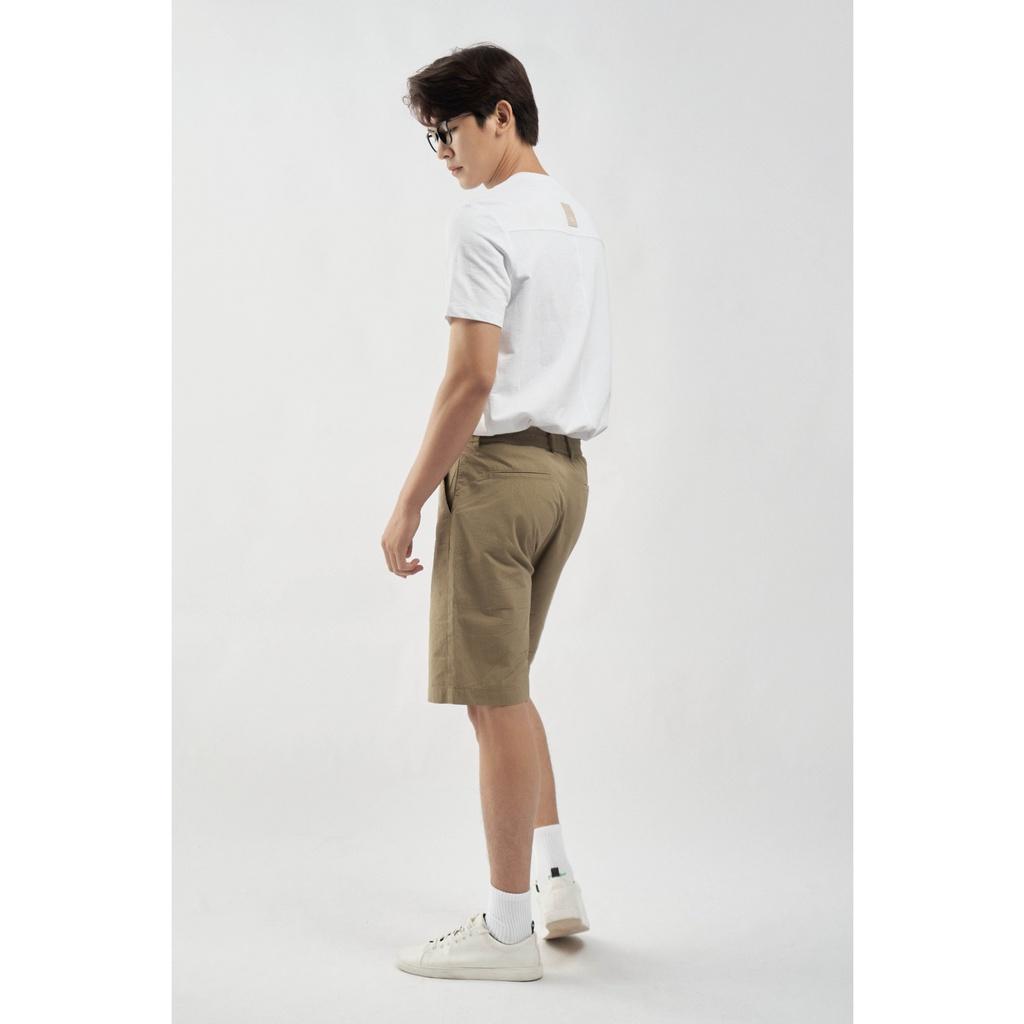 Quần short vải sọc nhăn (Seersucker) form loose ống suông 10S21PSH004 | LASTORE MENSWEAR