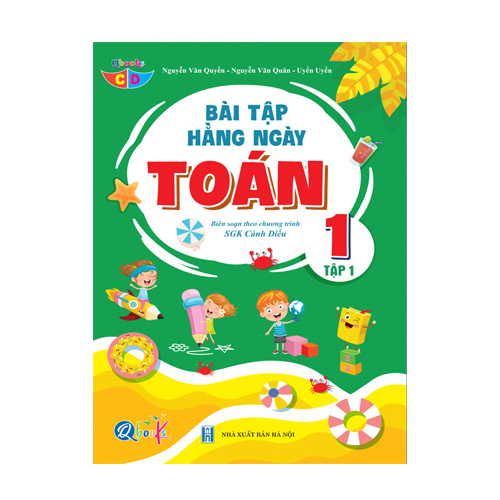 Sách Combo Bài Tập Hằng Ngày Toán, Tiếng Việt Lớp 1 Tập 1 - Cánh Diều - BẢN QUYỀN