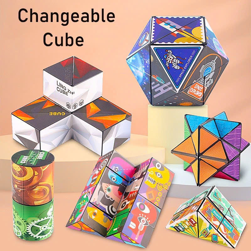 Đồ Chơi Trí Tuệ Khối Rubik Biến Hình Biến Thể Phát Triển Trí Não Cho Bé Rèn Luyện Trí Nhớ Có Nam Châm Đồ Chơi Khối Lập Phương Ma Thuật Thần Kỳ Magic Cube Rubik 3D Gia Đình