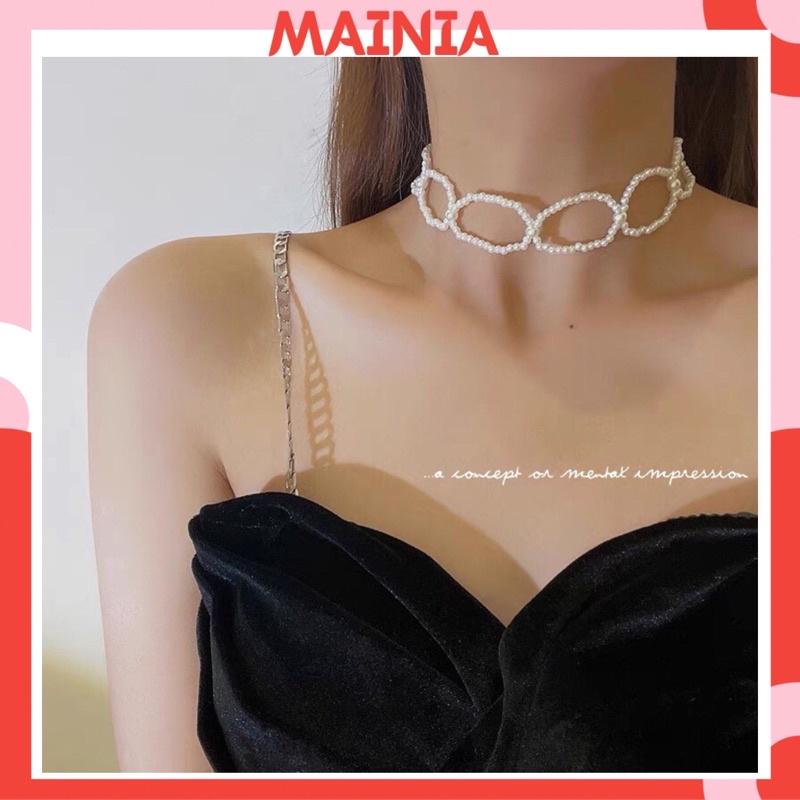Băng Đô Cài Tóc Phối Ngọc Hàn Quốc 2 Tác Dụng Xinh Xắn Mainia Shop
