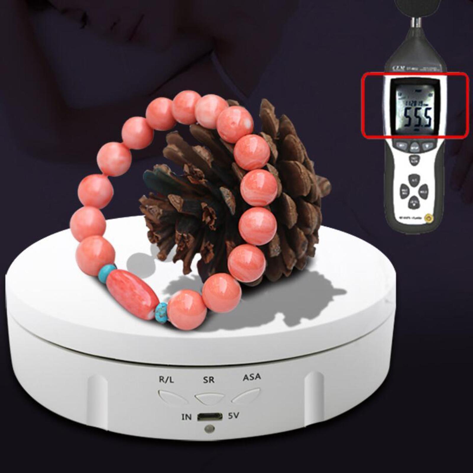 Rotating Display Stand Turntable Toys Cell Phone Holder White