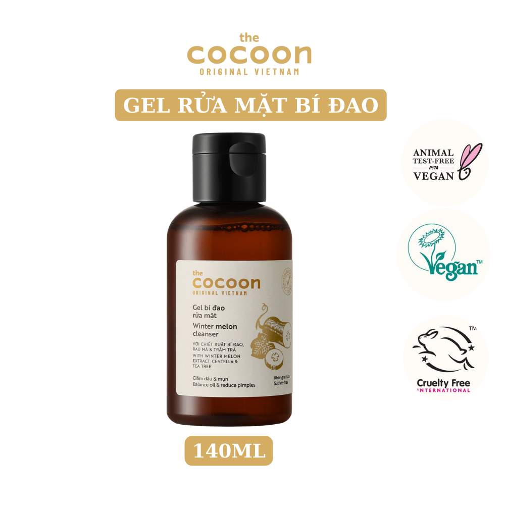 Gel bí đao rửa mặt Cocoon giảm dầu & mụn 140ml
