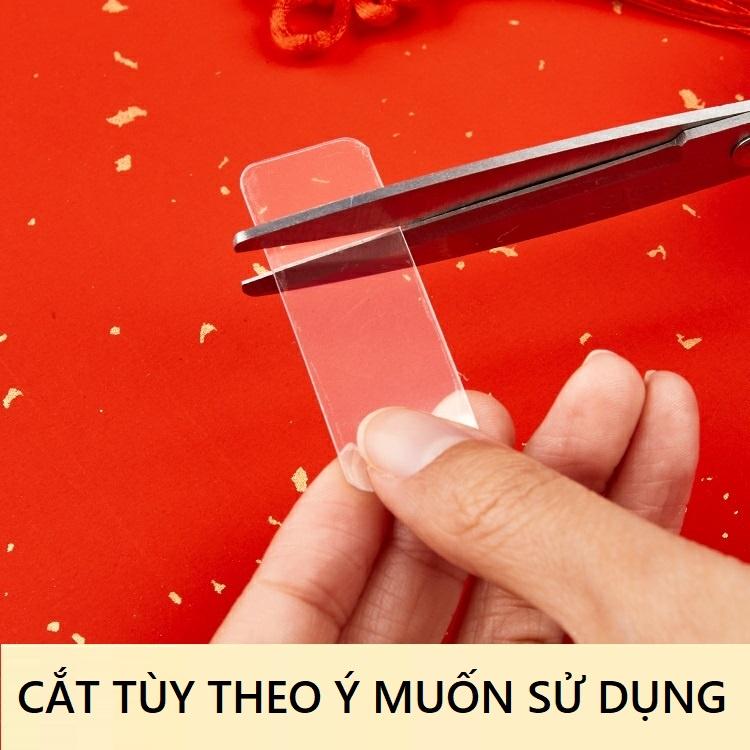 Băng dính 2 mặt trong suốt hộp 60 miếng dán siêu chắc, cố định đồ trang trí