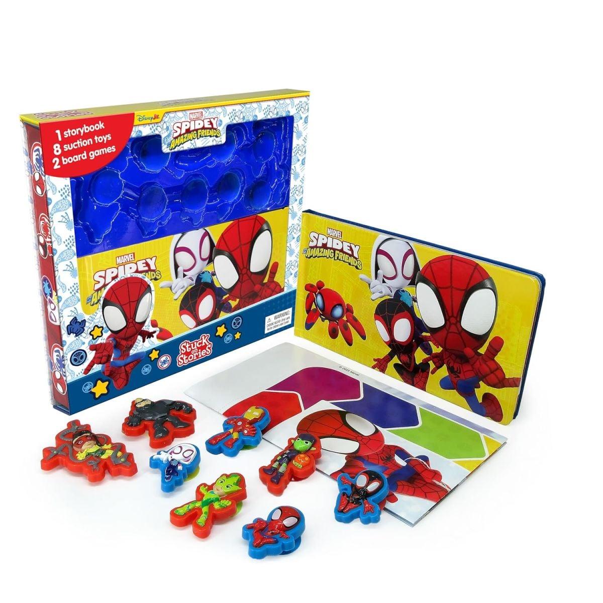 Sách Marvel Spidey &amp; Friends Stuck On Stories