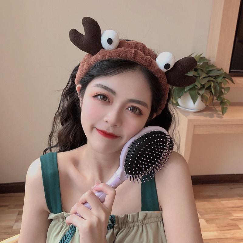 Băng Đô Nhung Co Giãn Chống Trượt Thiết Kế Hình Cua Giáng Sinh Với 4 Màu Lựa Chọn