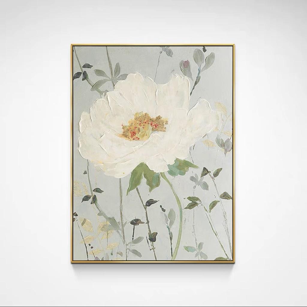 Tranh canvas tràn viền treo tường phòng khách, tranh vẽ bông hoa sắc màu H 161-167