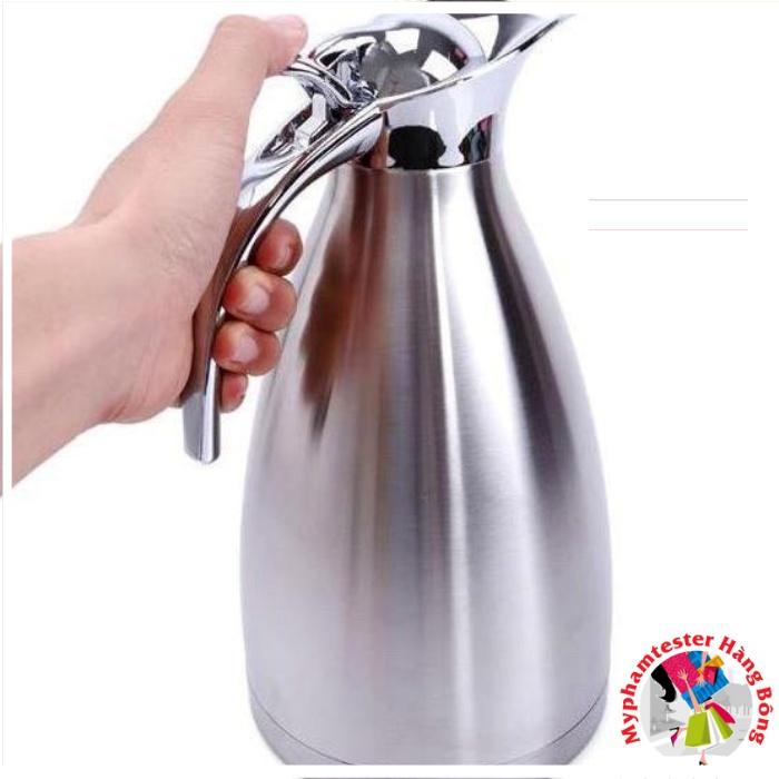 Bình giữ nhiệt mỏ vịt 2L nóng lạnh ruột inox 304 cao cấp