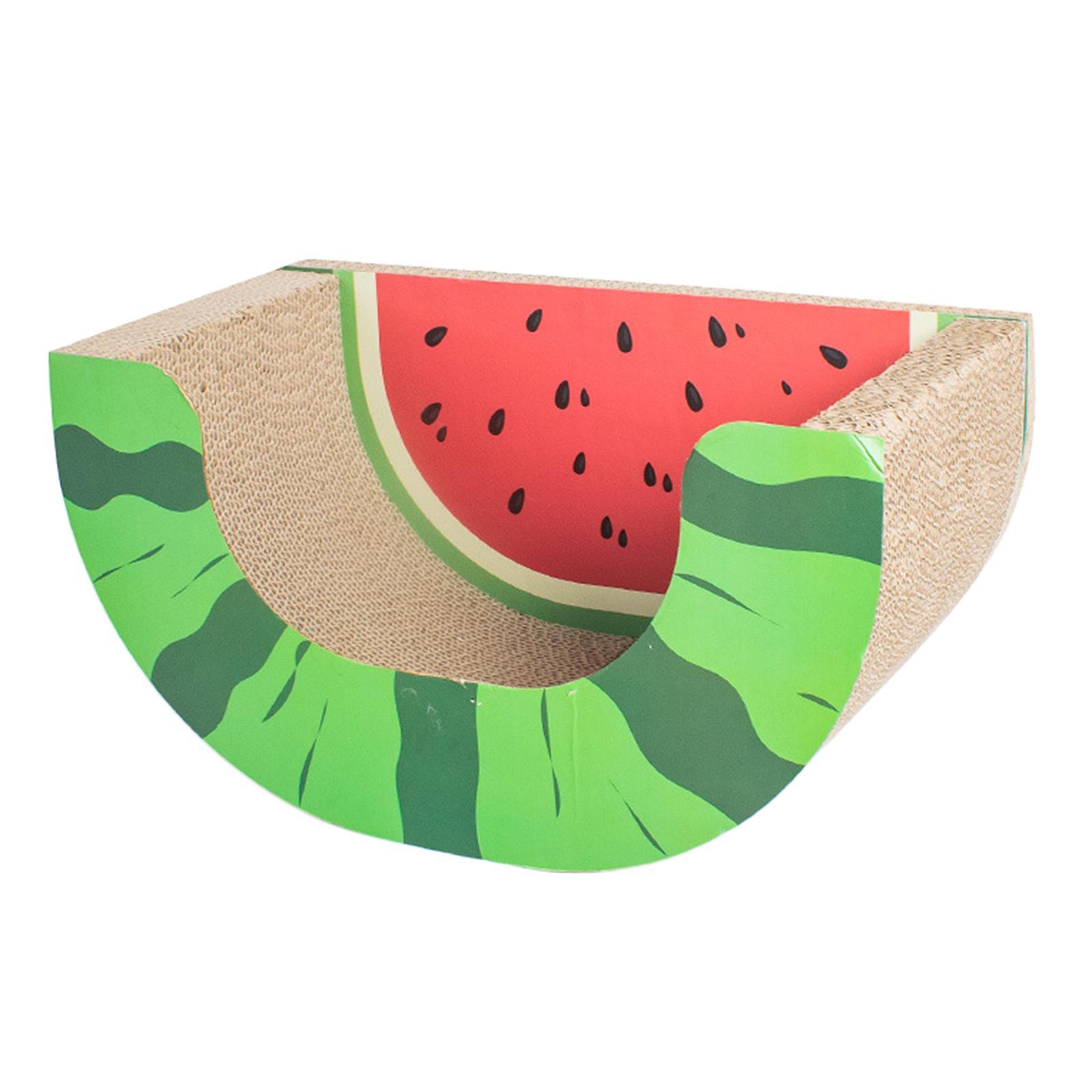 Corrugated Cat House Fruit Toy with Scratching Board Cat House Cardboard Catnip