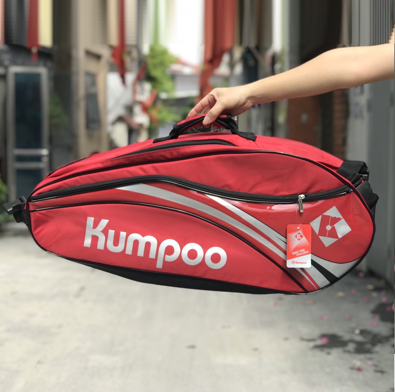 Túi đựng vợt cầu lông Kumpo KGS-26S (3 màu đen, đỏ, xanh dương)
