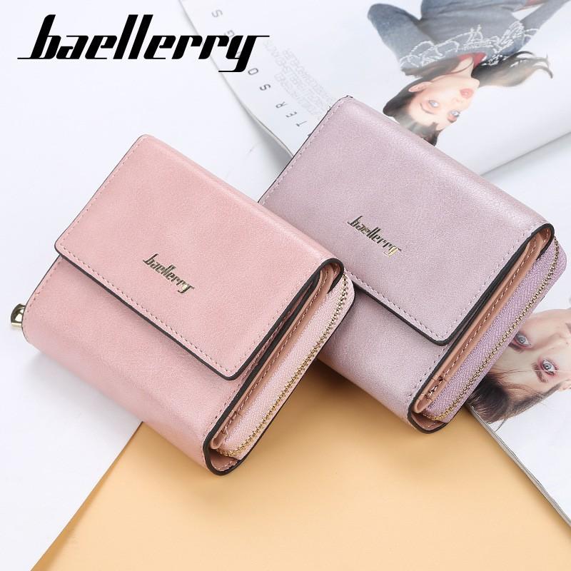 Ví Bóp Nữ Ngắn Cầm Tay Chính Hãng BAELLERRY Nhiều Ngăn Đựng Thẻ Siêu Bền Siêu Đẹp BR10 - Mozuno