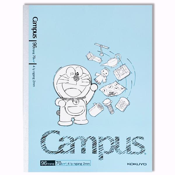 Tập Học Sinh Doraemon - 4 Ly Ngang - 96 Trang 70gsm - Campus NB-A5LY96DOR-03